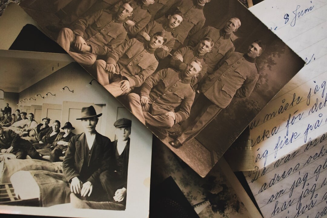 old photo album pages
