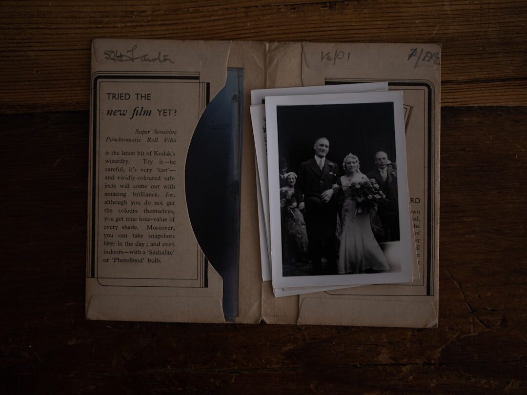 old photo album pages